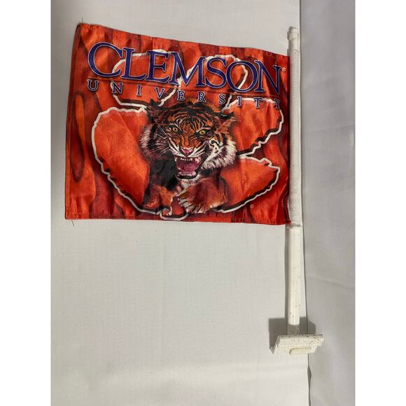Clemson Tigers Flag Banner Full Color Both Sides NCAA Team Spirit Outdoor Decor - Picture 3 of 8